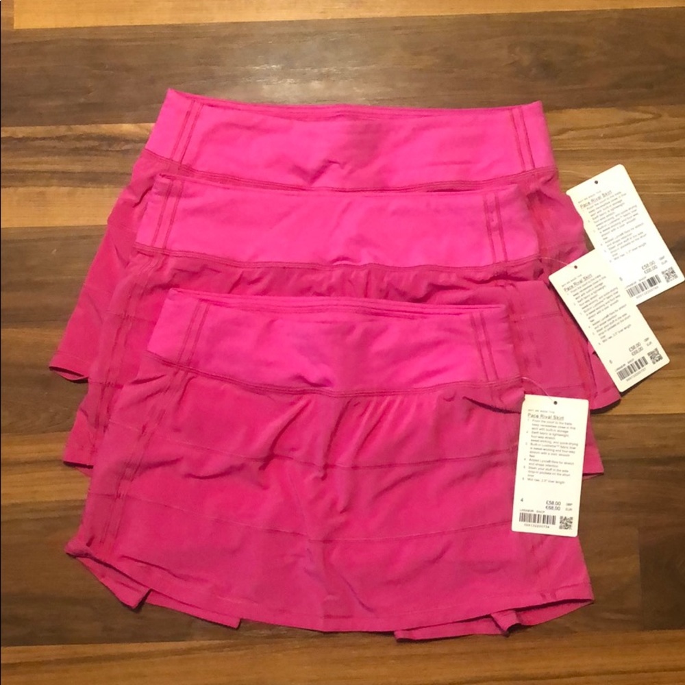 NWT pace rival skirt in sonic pink size 4/6/8